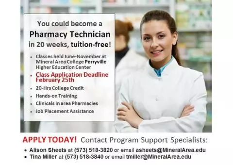 Free Pharmacy Technician Training